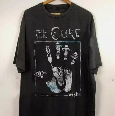 Vintage 90s The Cure T Shirt Black Classic Retro Concert Tee