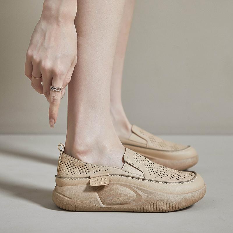 Sneakers Women Summer Platform Shoes Breathable Woman Sneakers Non-slip Thick Bottom Lacing Women's Sports Shoes