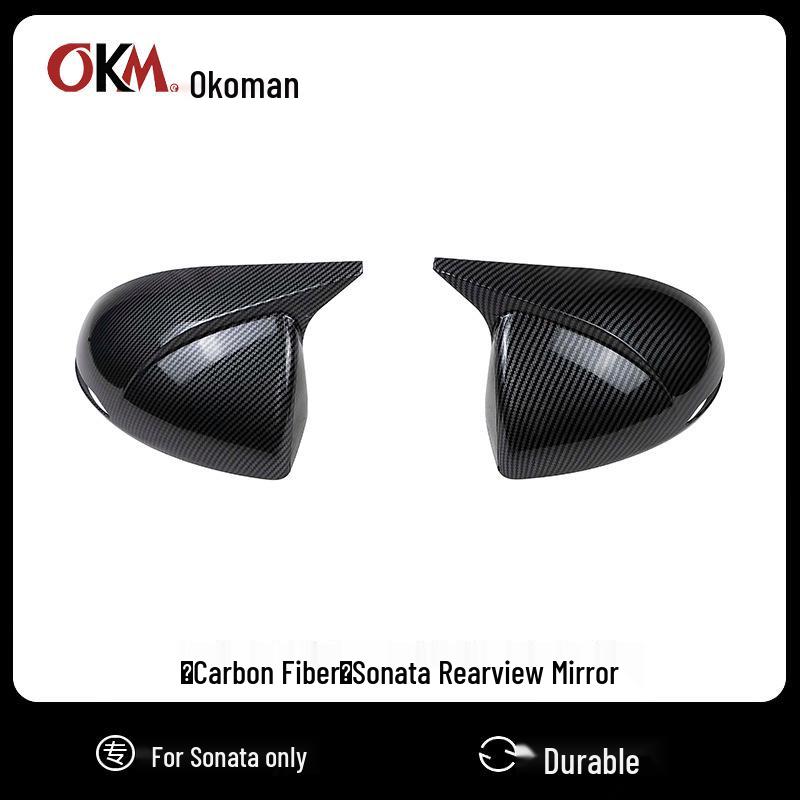 

Hyundai Sonata 2020-2023 Exterior Upgrade: Bullhorn Rearview Mirror Cover Glossy Black