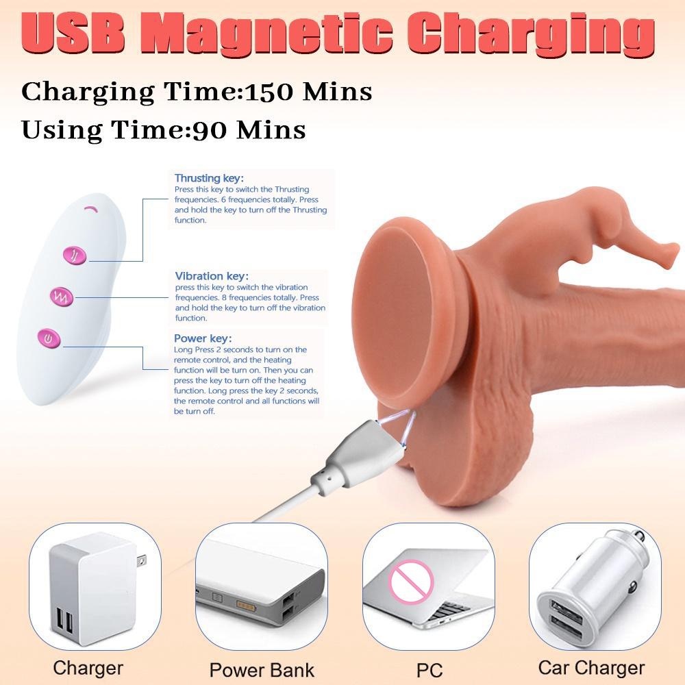 Isıtma Sokmak Gerçekçi Yapay Penis Vibratör Kablosuz Uzaktan Katmanlı Silikon Süper Büyük Penis Yapay Penis Kadınlar Için Seks Oyuncakları Yetişkinler Dükkanı