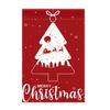 Red  white Christmas treeGarden Flag 12x18 Inch Double Sided for Courtyard Outdoor Welcome Flag Decoration (Excluding flagpole)