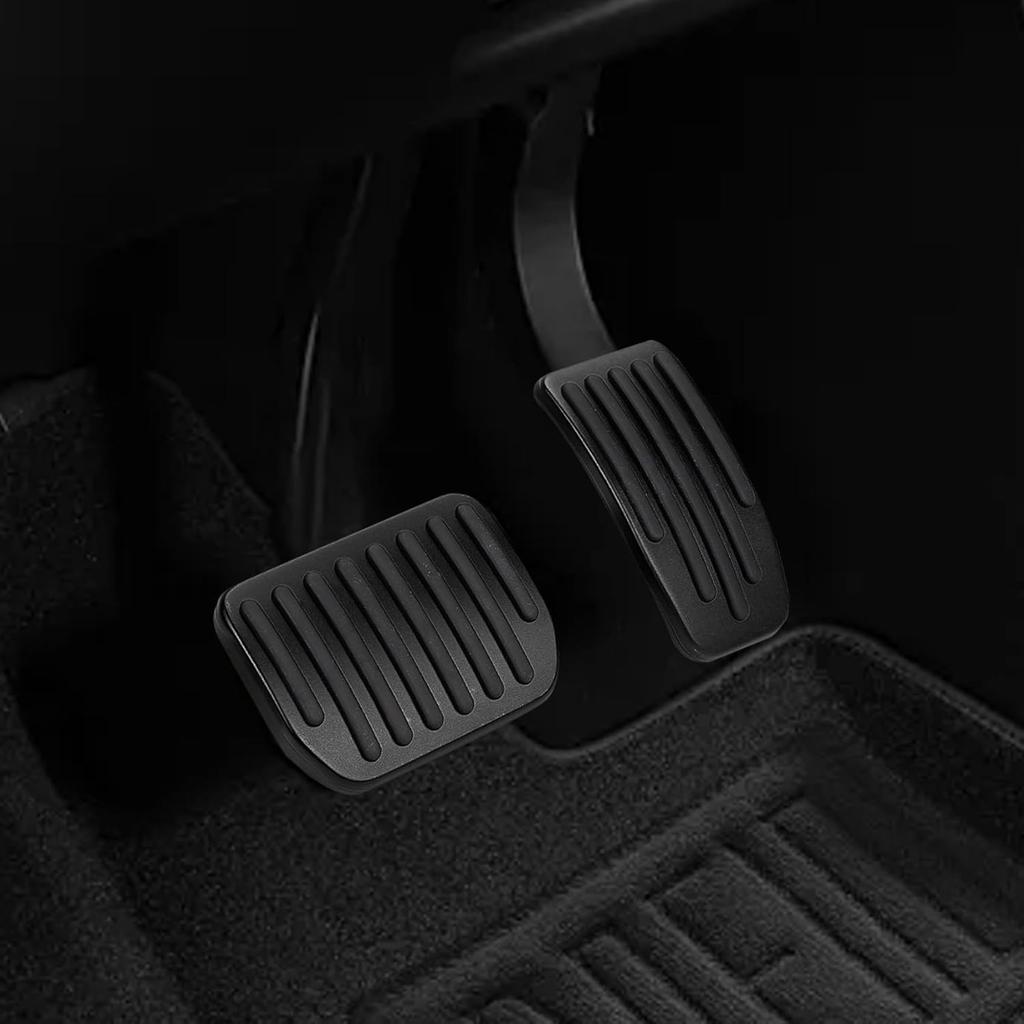 Foot Pedal Pads Set, Auto Aluminum Pedal Covers, Non-Slip Performance Accessories Pedal Covers, Car Accessories Brake & Accelerator Pedal Covers Fits