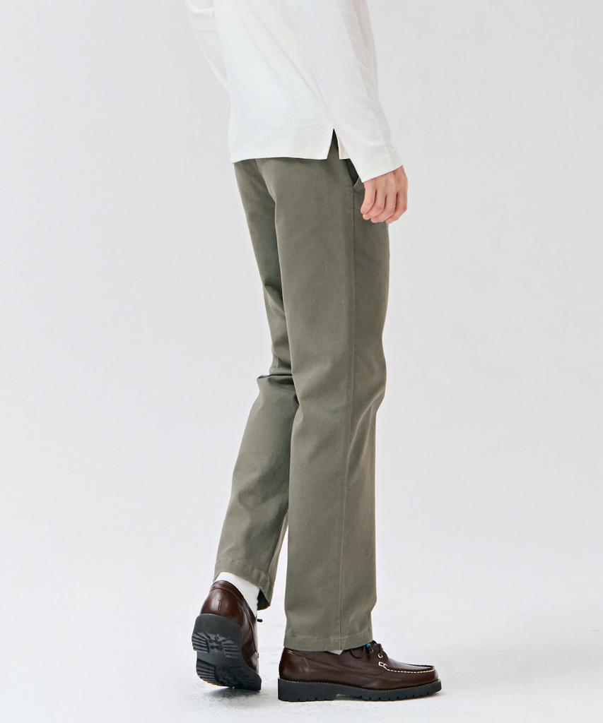 CHASECULT Men'S Straight Cotton Fleece-Lined Pants - Khaki