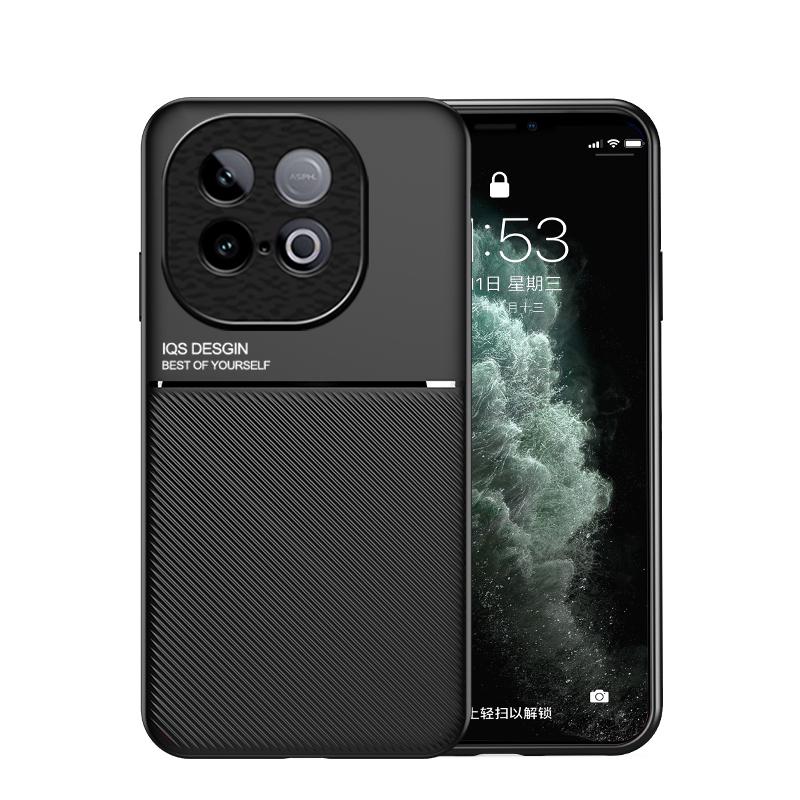 For VIVO IQOO Z10 Turbo Z10 Turbo Pro Textured Magnetic Four-corner Full Coverage Shockproof and Drop-resistant Phone Case