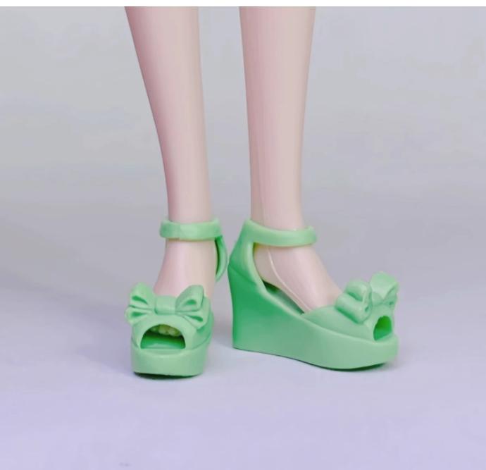 1/6 Puppenschuhe Plateau Schleifenschuhe 30cm Puppendekorationen Mädchensammlung Spielzeug DIY Spielpuppen Zubehör Schuhe