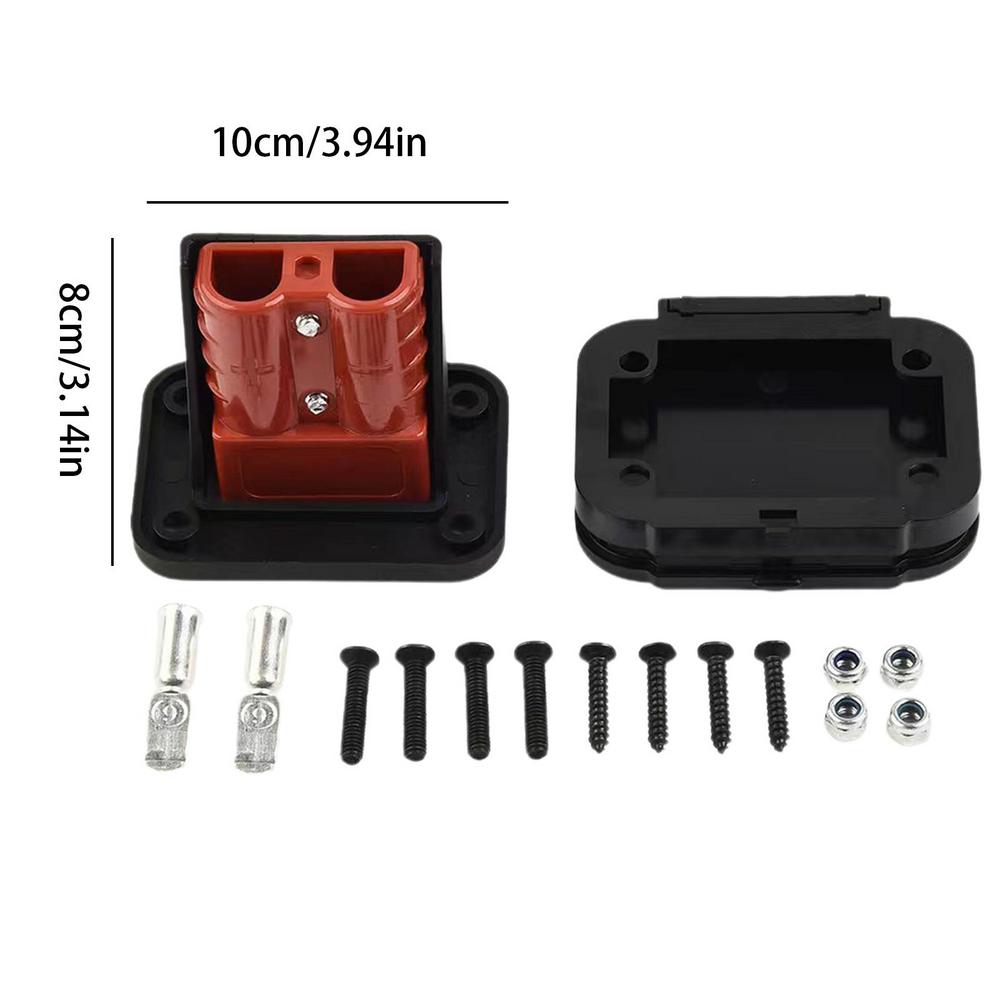 Flush Mount Recessed Plate 50a Plug Panel Base For Anderson Connectors Flush Mount Bracket For Car Motorhome Boat Solar Systems