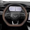 Kaiyi Kunlun New Energy Napa Leather Steering Wheel Cover: Anti-Slip, No Sewing, All-Season.