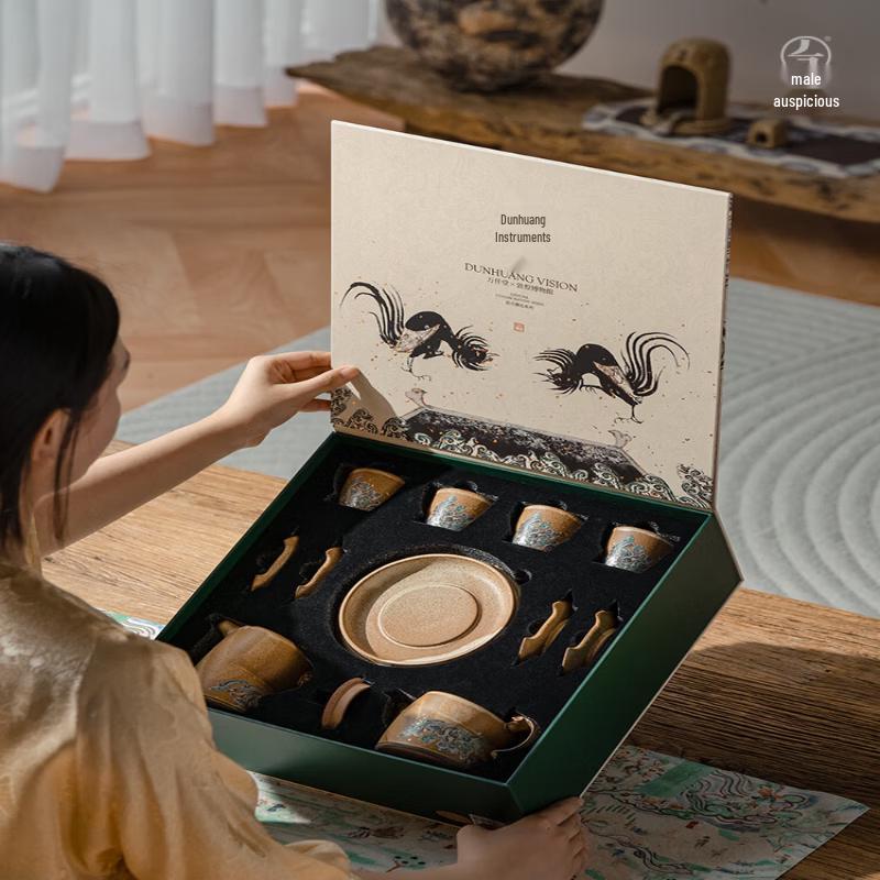 Edenus Dunhuang Ceramic Kung Fu Tea Set
