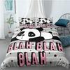 Cartoon Cute Panda Polyester Bedding Sets Child Kids Covers Boys Duvet Cover Set For Teens King Size Bedding Set