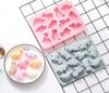 12 Silicone Dinosaur Molds Perfect for DIY Handmade Baked Ice and Cake Making (2 Types) - Chocolate, Snacks, Goods, Cream, Valentine's Day,