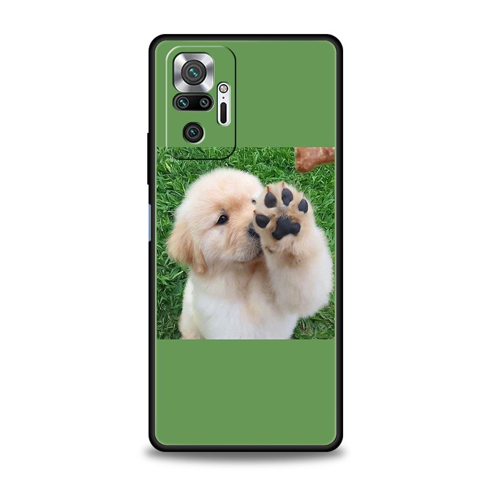 Cute Puppy Cat Phone Case For Xiaomi Redmi Note 13 12 5G 11 10 Pro Plus 4G 9S 9 8 7 9T 13C 10C 9C 9A Soft Silicone Cover