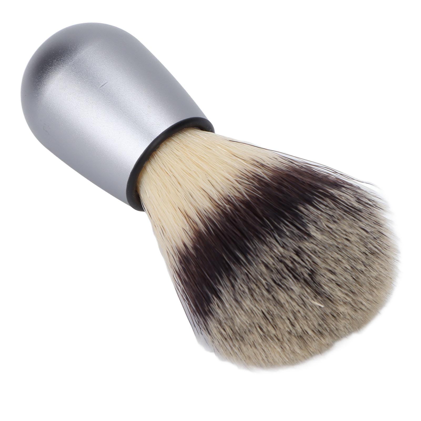 

Профессиональная щетка для бритья с синтетической пеной для бритья, инструмент для чистки усов с металлом