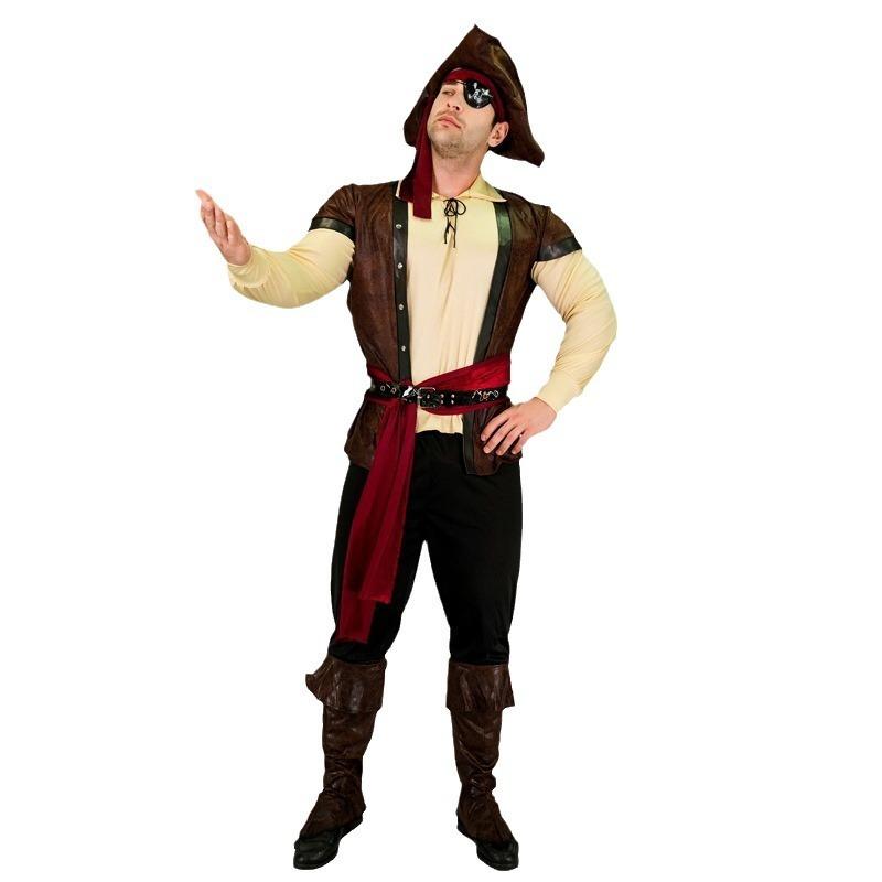 Vintage Pirate Roleplay Outfit Distressed Most Belt Included  Easy Wrist & Neck Closures Suitable for Halloween Costume Festival