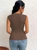 Women's European & American Style Elegant One-Shoulder Slim T-Shirt - Spring/Summer 2026 Collection