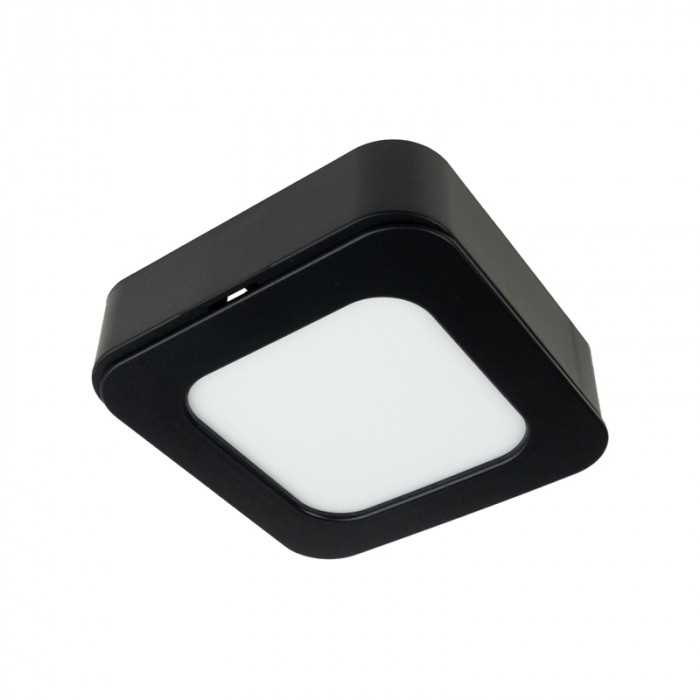 Downlight Kwadrat Oczko Sufitowe Oprawa Sufitowa 6W Cct 2W1 Czarny Nt/Pt