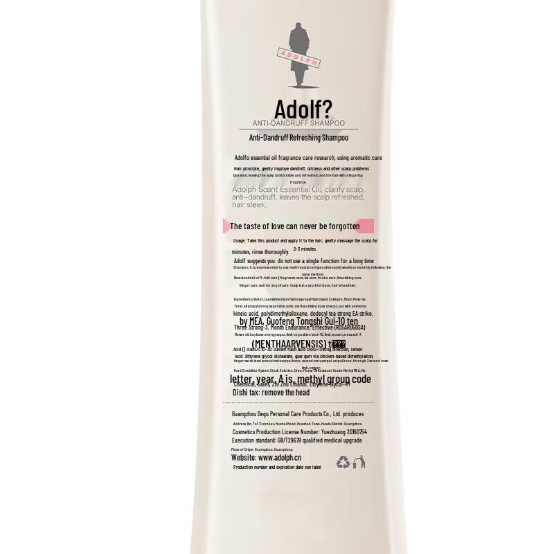 Adolph Professional Dandruff Control & Scalp Soothing Shampoo