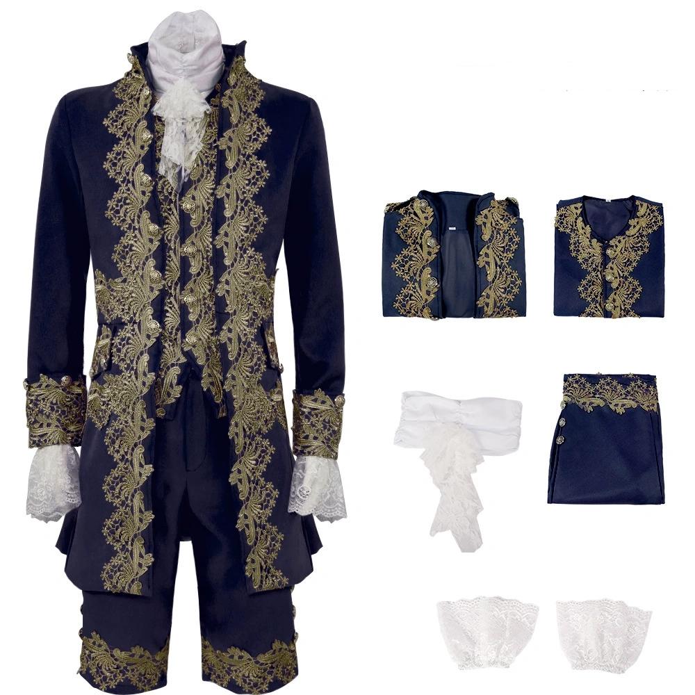 

Мужской викторианский костюм XVIII века, сюртук эпохи Регентства, куртка, костюм Марии-Антуанетты, наряд для Хэллоуина, костюм для вечеринки XS