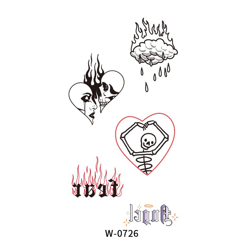 Cartoon Tattoo Sticker Disposable Tattoo Sticker Ins Waterproof Tattoo Sticker Tattoo