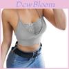 Stylisches Sexy Damen Camisole Tanktop mit Spaghettiträgern und Kreuzrücken aus Spitze