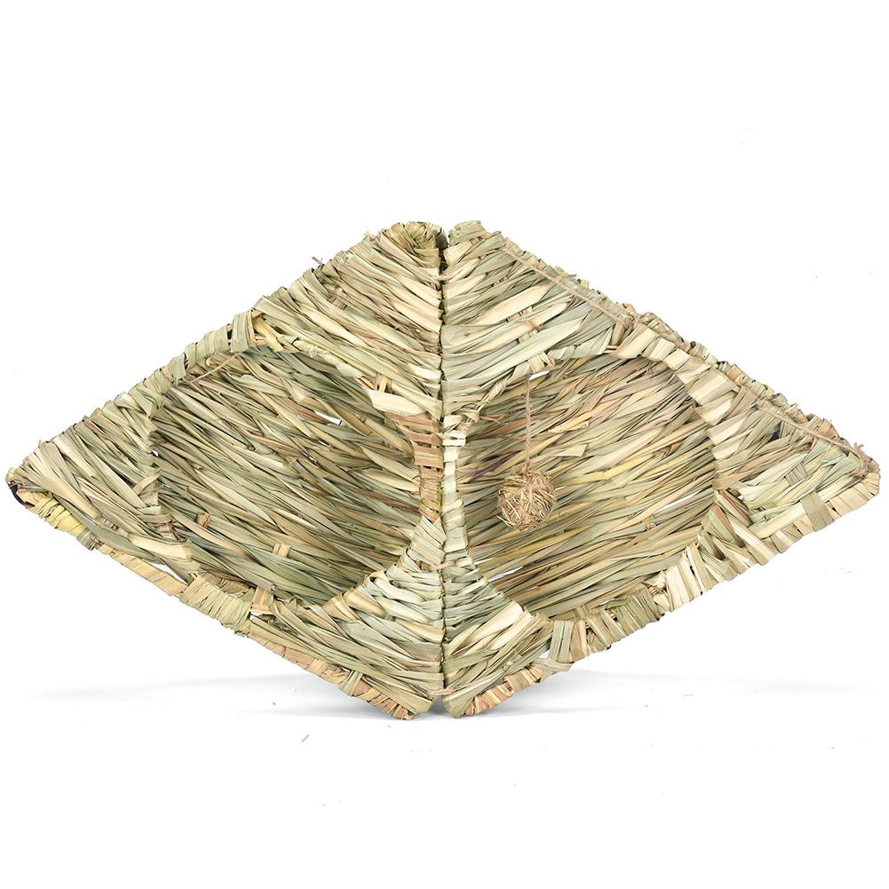 Rabbit Grass House Hand Woven Natural Grass Bedding Baby Rabbit Hideaway Hut