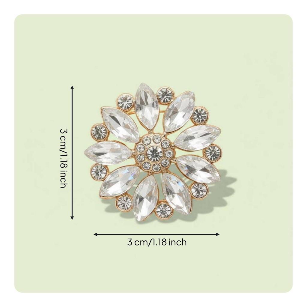 Buttons, Crystal Decorative Luxurious Embellishments for Elegant Closures on