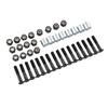Skateboard Hardware Kit Longboard Montage Hardware mit 16 Schrauben 16 Muttern 8 Unterlegscheiben 25mm