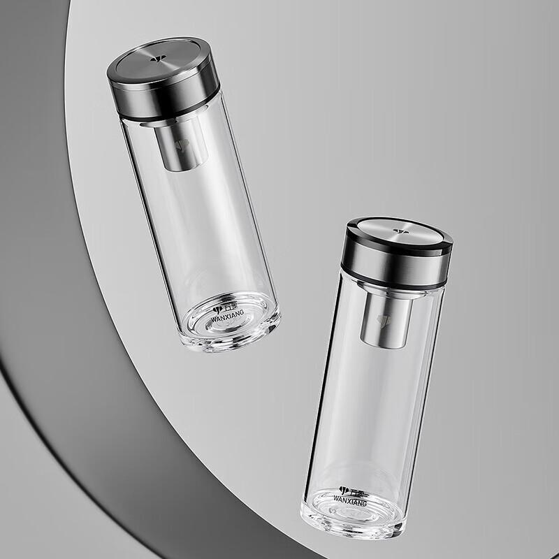 WANXIANG U48R Business Glass Tea Cup with Infuser
