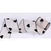1Pcs Diy Making Hair Accessories 10 Yard Love Flocked Polyester Ribbon 3.8Cm Soft Silk Ribbon For Holiday Decor Packing Gifts