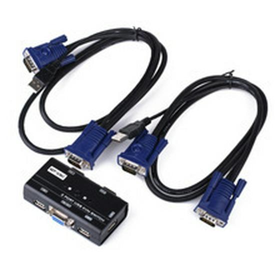 Maxtor Weiju 2-Port Manual KVM Switch MT-260KL