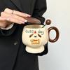 Cute Cup High Value Ceramic Mug Girl Office Home Breakfast Milk Coffee Cup Practical Gift