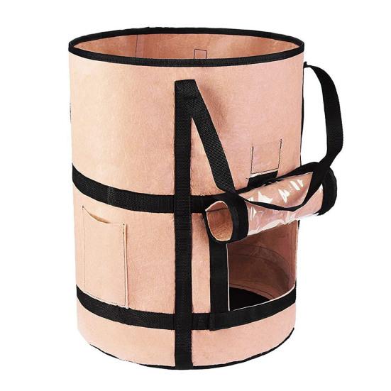 7/10 Gallonen Pflanzbeutel Sichtbares Design Atmungsaktiv Einfach zu Verwenden Vliesstoff Garten Pflanzbeutel mit Seitentasche zur Werkzeugaufbewahrung Gartenzubehör