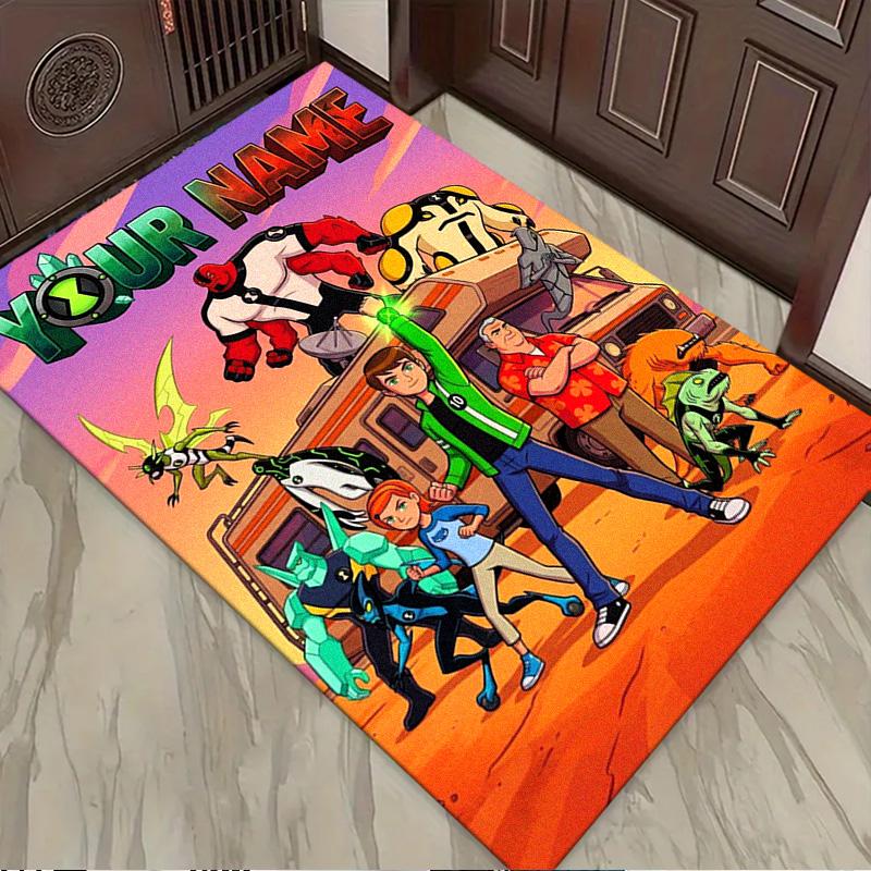 Name Custom Ben 10 Carpet Rug for Living Room Bedroom Home Sofa Decoration,Kids play Non-slip Floor Mat