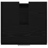Bathroom Cabinet with Door Black Oak Effect 40 x 37 x 59 cm
