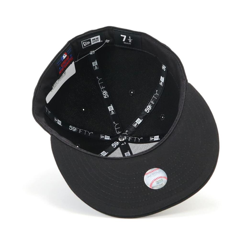 New Era 59FIFTY NY Size 7 New York Yankees Black/White Cap, 5/8, MLB,