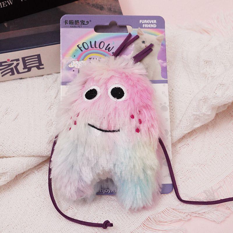 Pet Cat Mint Toys Molars Chew Interaction Plush Toy Mice Shape Intelligence Bite Resistance Scratch Bite Self Hi Teeth Clean Toy