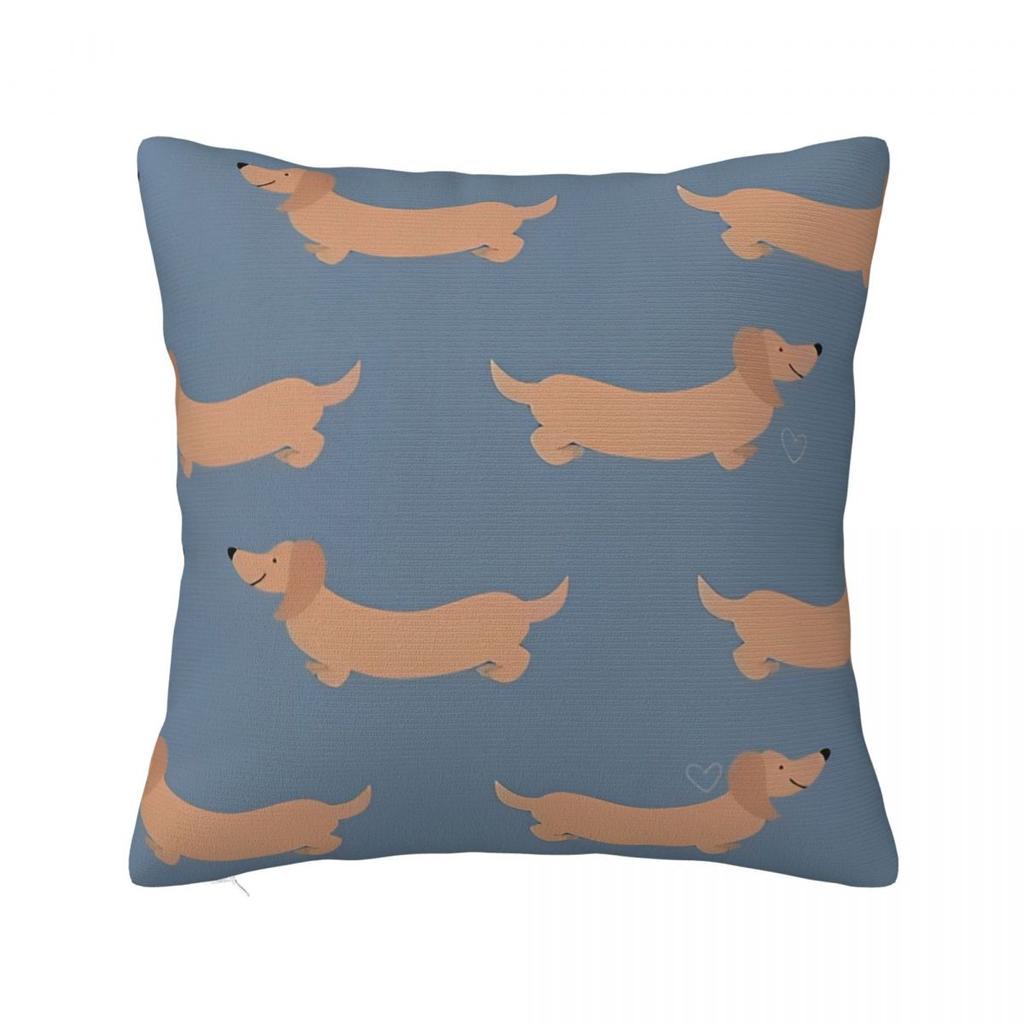 Dachshund Throw Pillow Cover Cushions for Sofa Gift for Animal Dog Lover 4545cm Cushion Covers