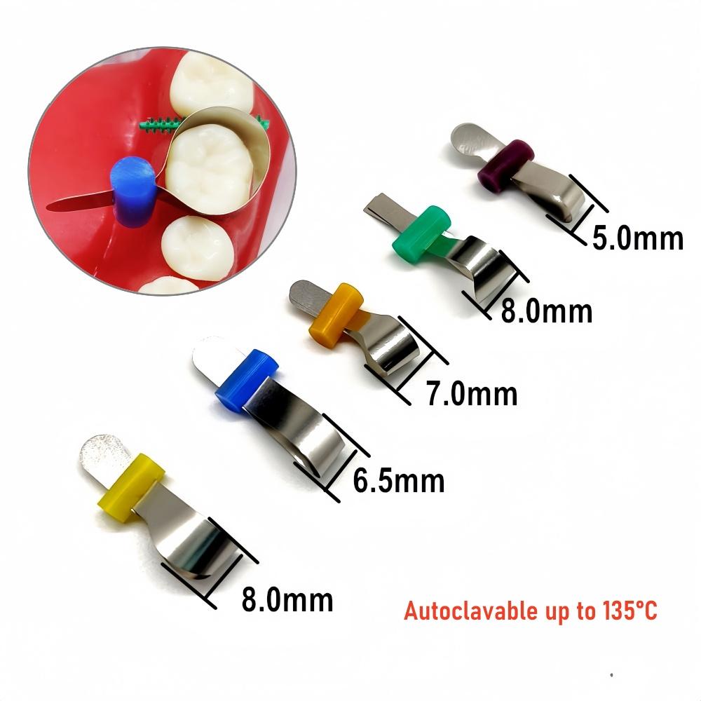 Dental Teeth Whitening Retainer Ring Metal Matrice Dental Bands Retainerless Automatrix Metal Matrices with Locker