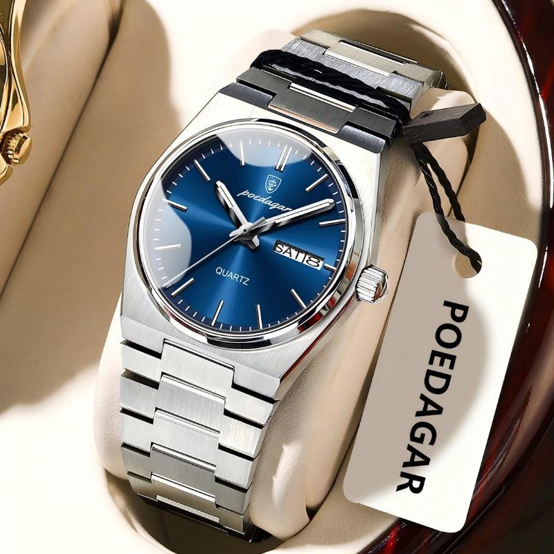 Top-Marke Luxus Damenarmbanduhr Wasserdicht Mode Doppelkalender Quarz Leuchtendes Armbanduhr
