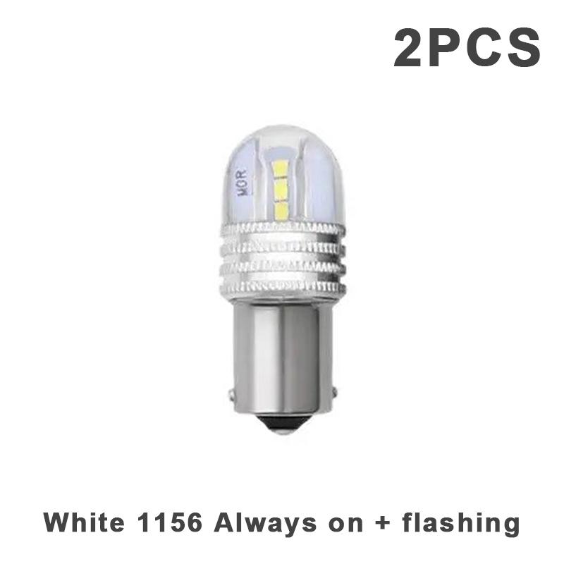2Pcs 1156 1157 Led Motorcycle Taillights Flashing Signal Light Ba15D Brake Light 1157 Car Reversing Lamp Strobe Stop Lights