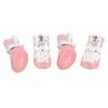 4Pcs Golden Mesh Mesh Dog Shoes Breathable Puppy Paw Shoes Breathable Pet Boots  Teddy Bichon