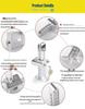 Universal Stainless Steel Anti-Theft Car Lock: Clutch, Accelerator, and Brake Protection for All Vehicles.