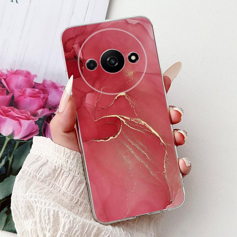 Hülle Für Xiaomi Redmi A3 A3x Handyhülle Neu Stylisch Blumenmädchen Muster Weiches Silikon Rückseite Funda Für Xiaomi Poco C61 C 61 Capa