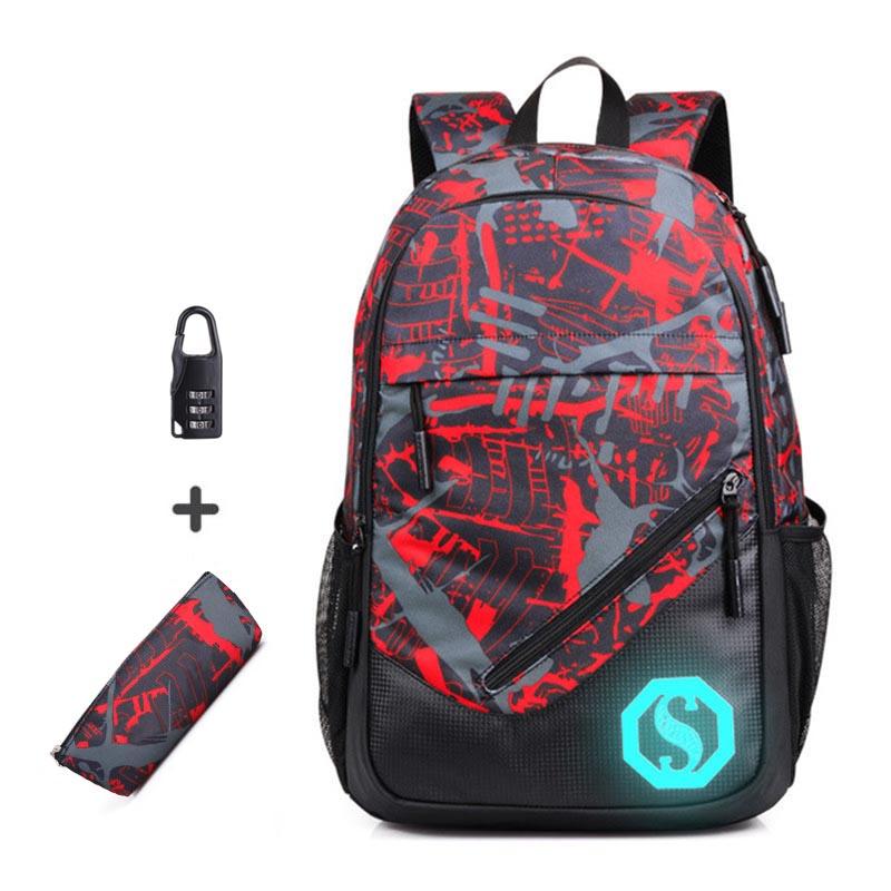 4pcs set Anti-thief school backpack waterproof oxford fabric boys school bags for girls kids backpack student children schoolbag