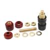 1pc 6/8mm  Black/red Brass Stud Premium Remote Battery Power Junction Post Connectors Battery Terminal