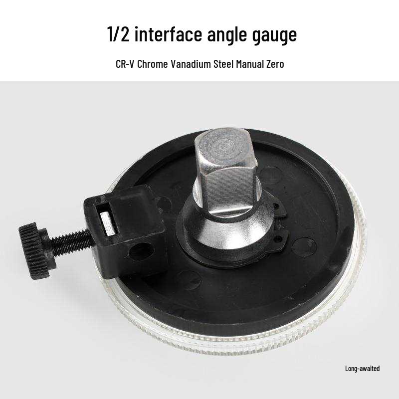 Magnetic Clip-on Torque Wrench with Angle Gauge & Pointer