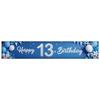 Decorative 13th Birthday Banner  Birthday Celebration Banner  Teen Birthday Banner for Indoor Decoration Party Decor
