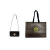 Tory Burch Eleanor Signature Double T Logo Solid Color Leather Small Square Shoulder Crossbody Bag Women bags Black 89644-001