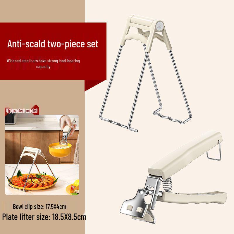 Anti-Scalding Non-Slip Tray & Bowl Lifter Clip for Kitchen Use