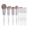 HMU Blind Drop Shipping Soft 12pcs Pink Wood Handle Good Quality Custom Logo Makeup Brushes Set