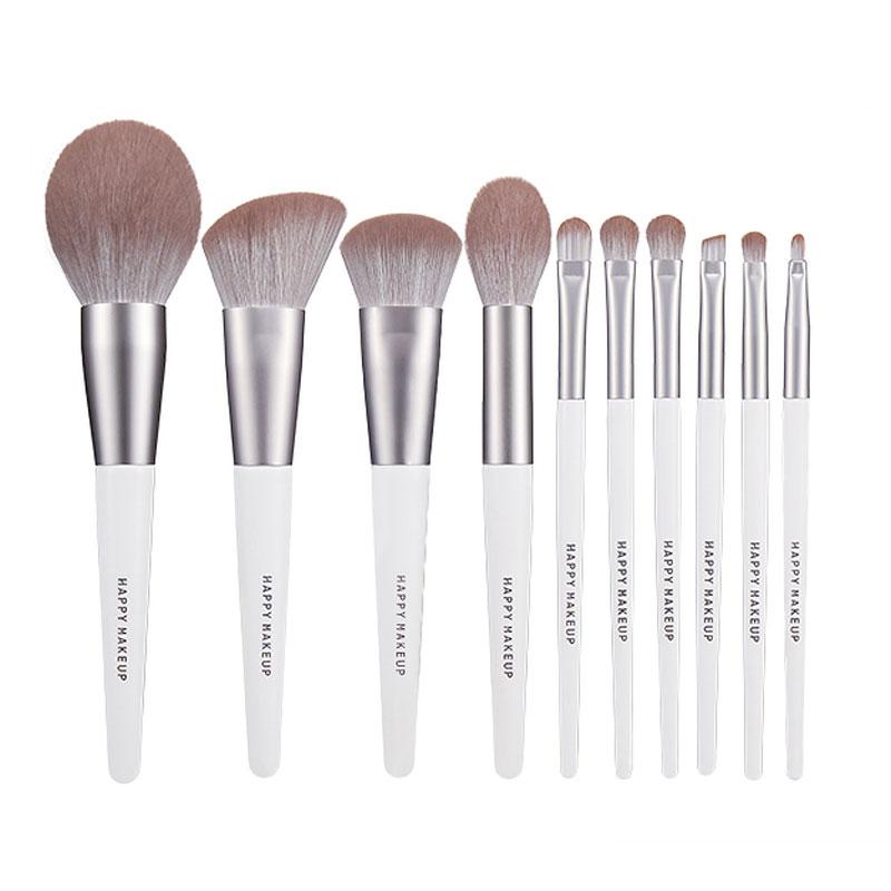 HMU Blind Drop Shipping Soft 12pcs Pink Wood Handle Good Quality Custom Logo Makeup Brushes Set
